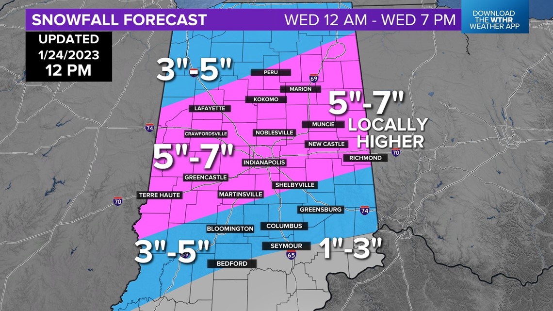 Weather Blog Tuesday afternoon winter storm update