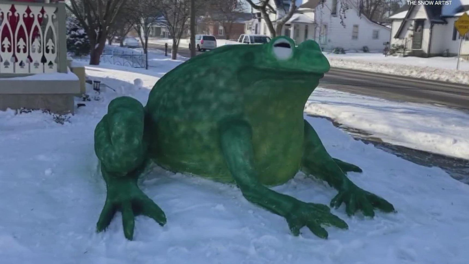 This year Rick Horton wasn't sure what to make, then it came to him: A massive bullfrog inspired by childhood memories of catching frogs at Brandywine Creek.