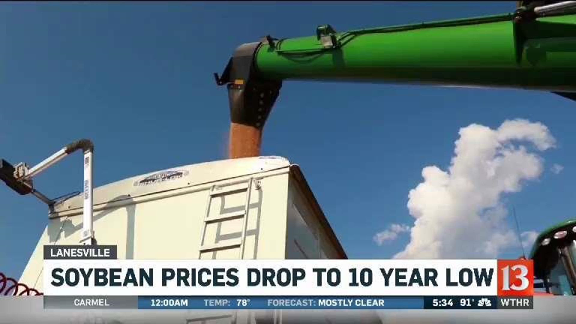 Hoosier soybean farmers feeling effects of trade war with China