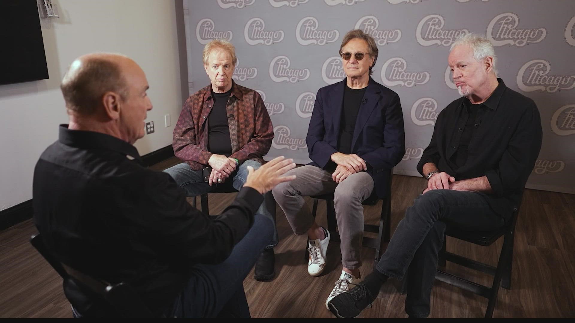 The band Chicago performed at Ruoff Music Center in Noblesville last month and sat down with Chuck before the before the show.