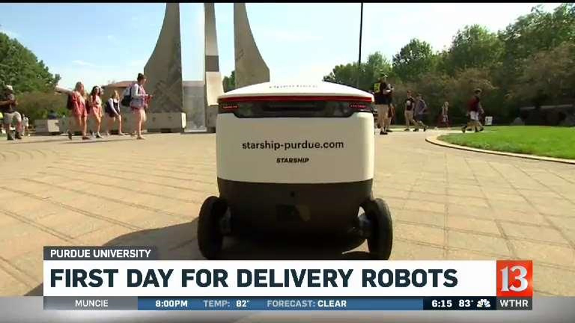 First day for delivery robots