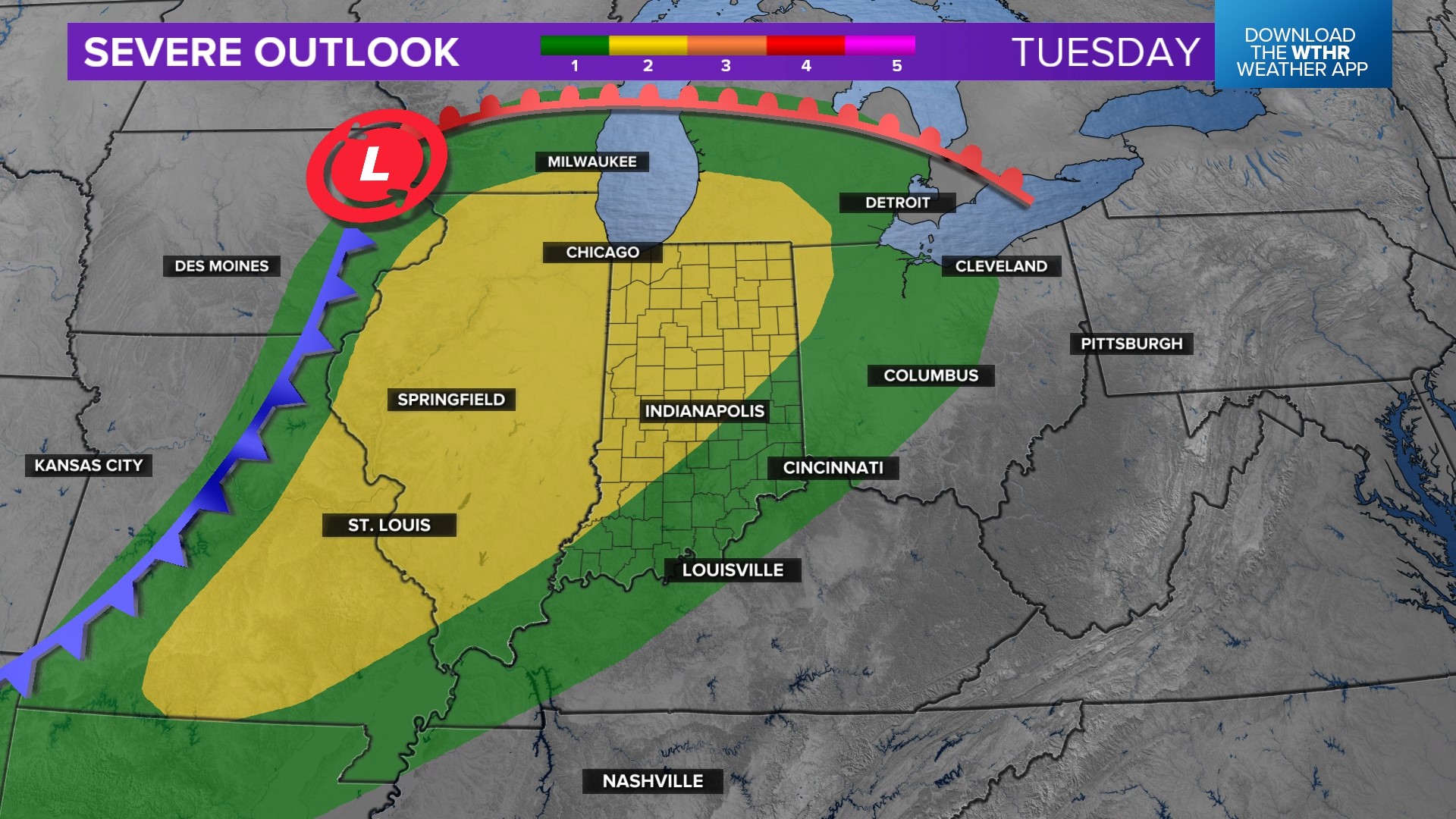 When will severe storms likely hit Indiana this week? | wthr.com