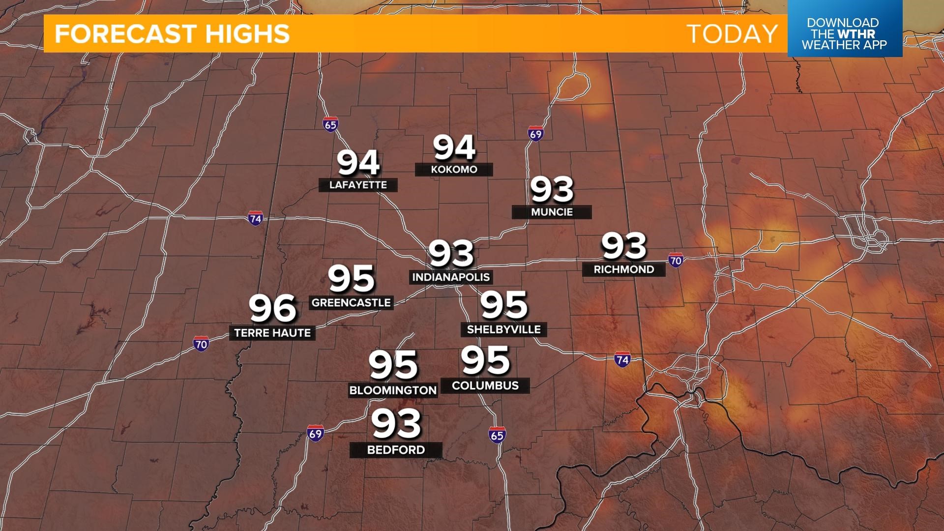 Heat streak continues WTHR June 3 Weather Blog