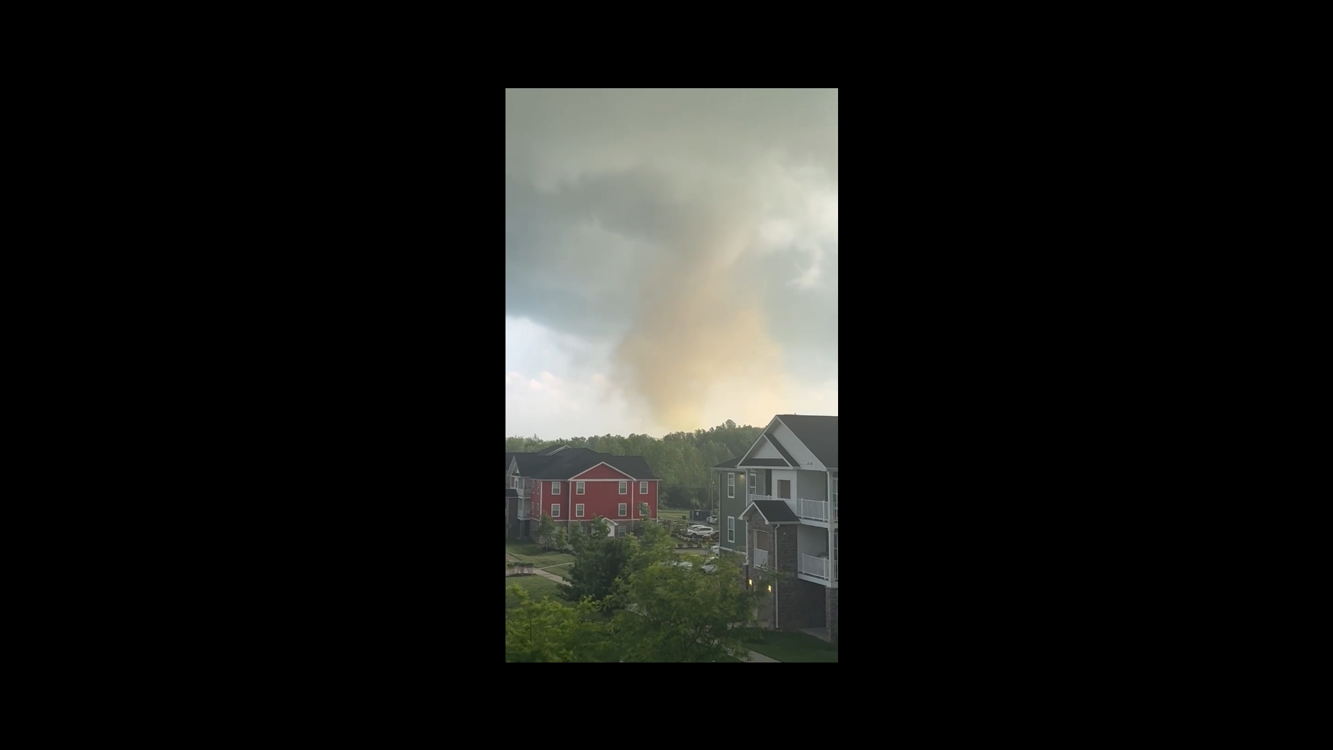 This video was taken by Jason King off of Tapp Road south of Bloomington on May 16, 2025.