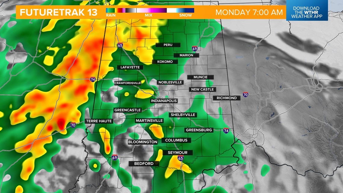 Stormy central Indiana weather through Monday night | wthr.com