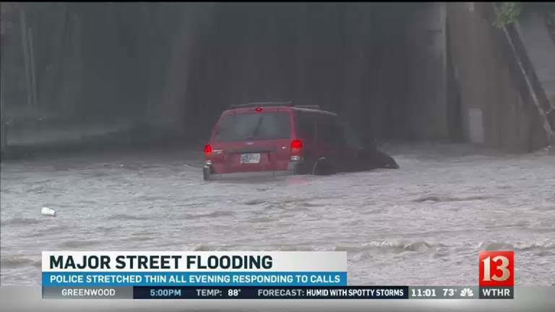 Many Indianapolis streets heavily flooded after storms