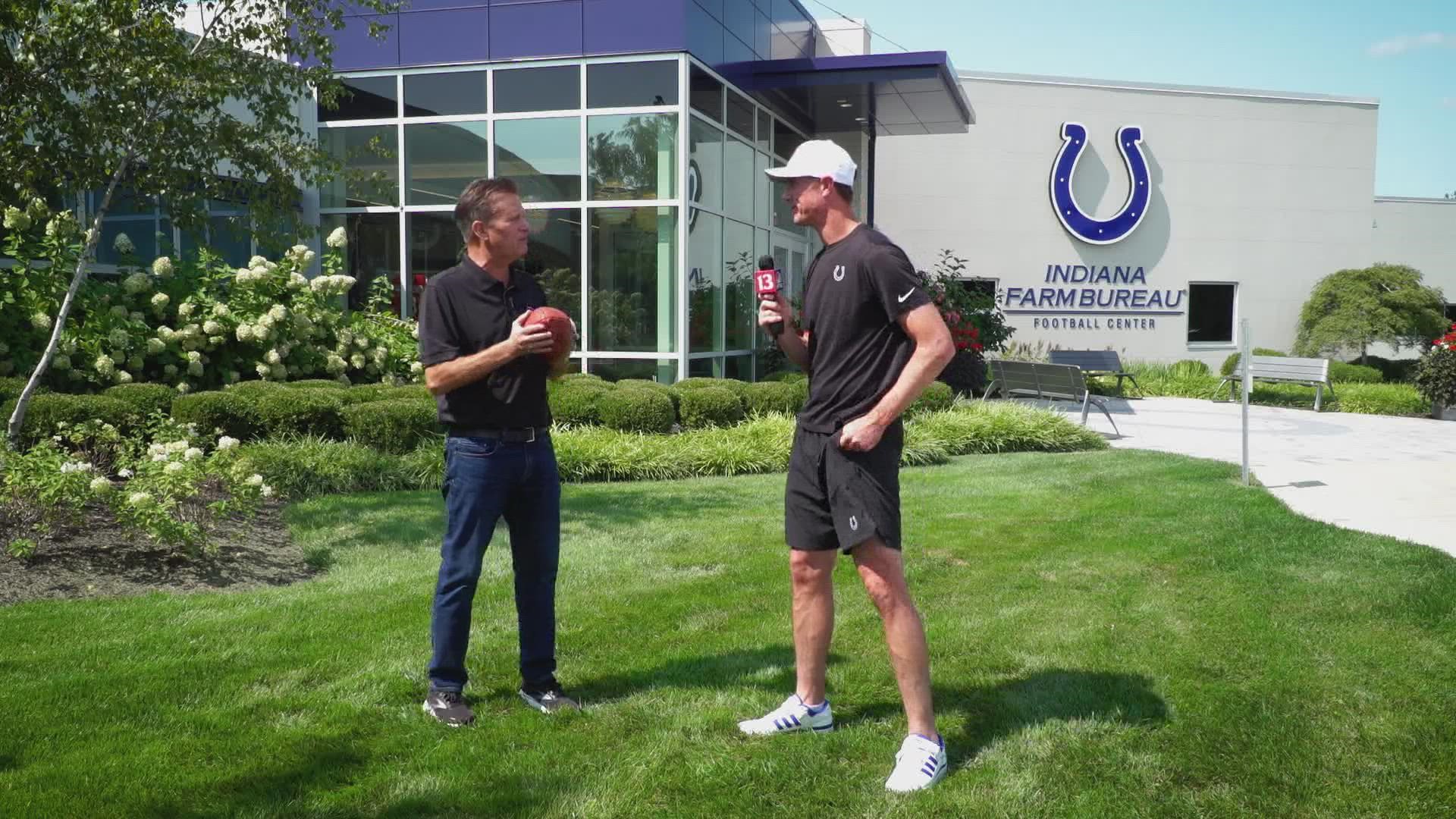 Colts quarterback Matt Ryan joins 13Sports Director Dave Calabro "Inside the Huddle" each Wednesday on 13News.