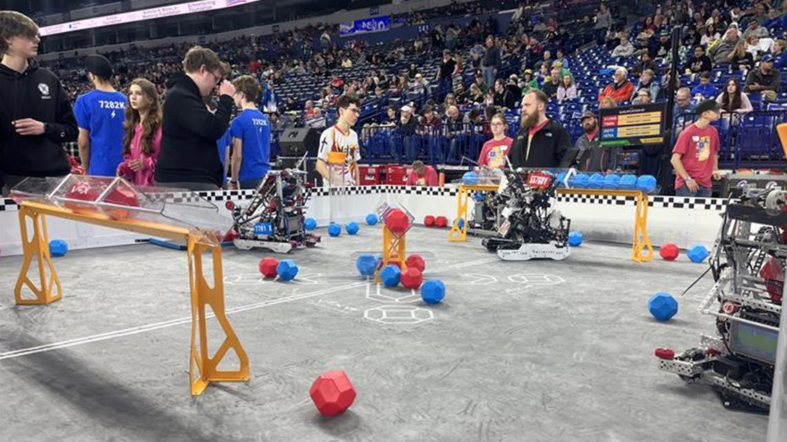 Indiana students participate in state robotics competition