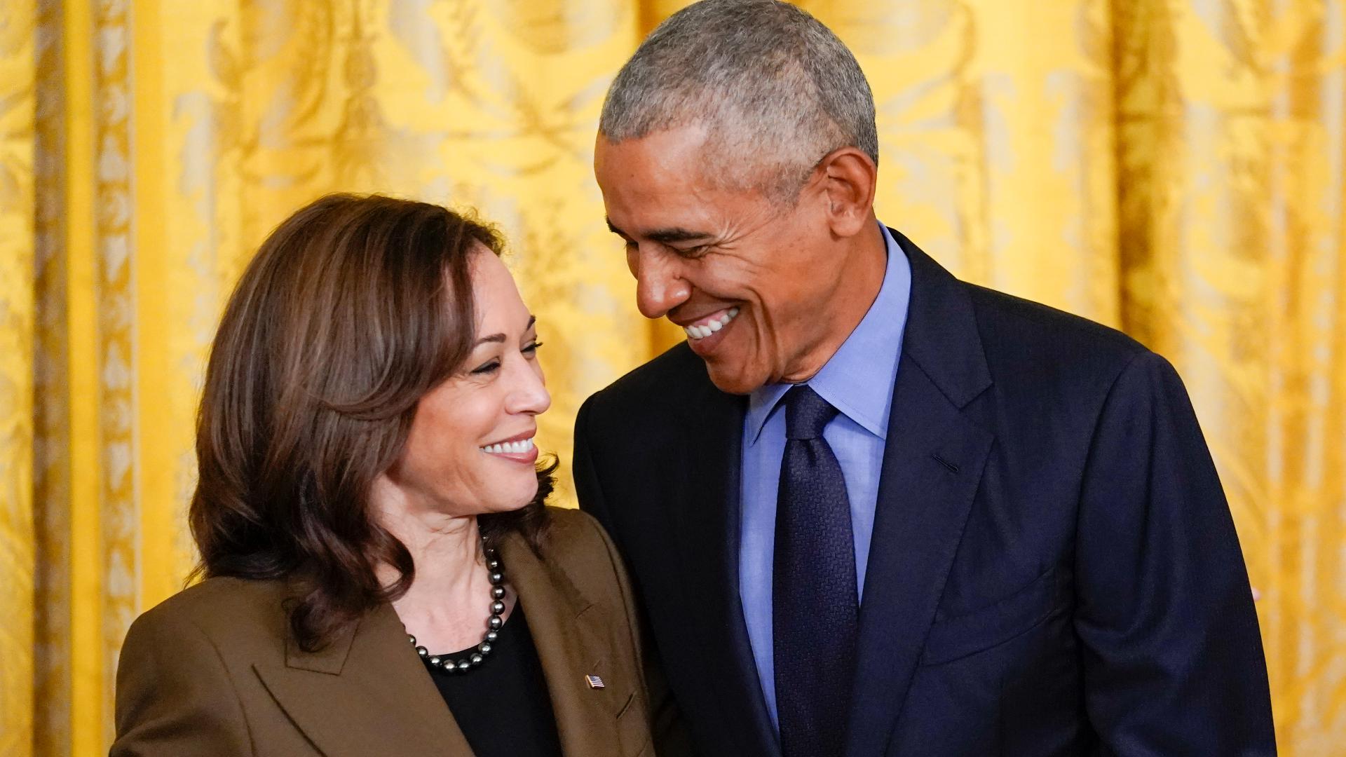 The Harris campaign says Obama will travel around the country over the final 27 days ahead of the election.