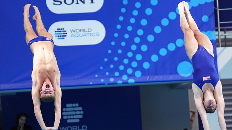 Carmel native Tyler Wills places 5th in mixed 10m synchronized finals at the World Aquatics Championships