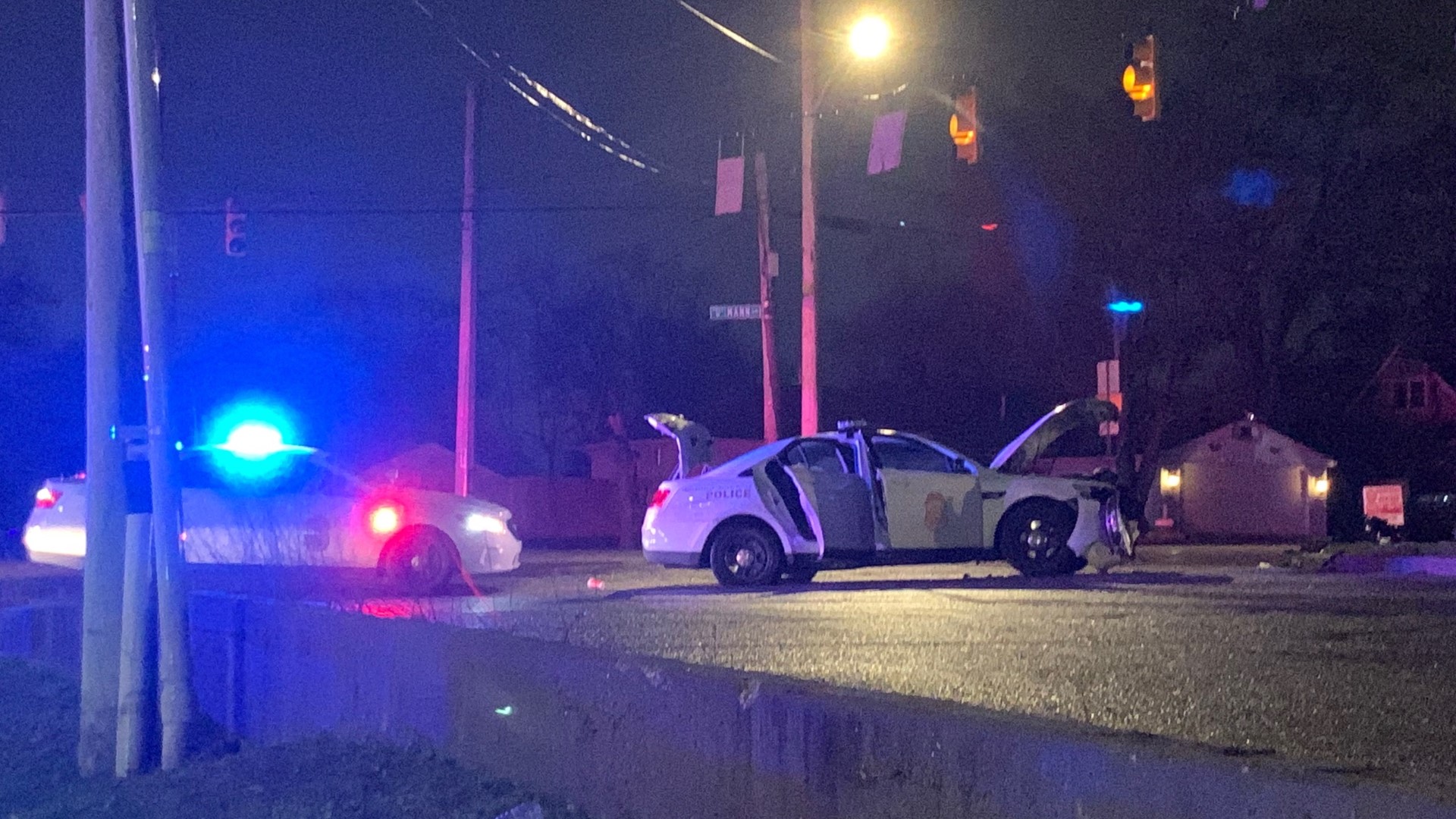 The crash occurred at the intersection of Mann Road and West Mooresville Road, just south of Kentucky Avenue, around 5 a.m. Thursday.