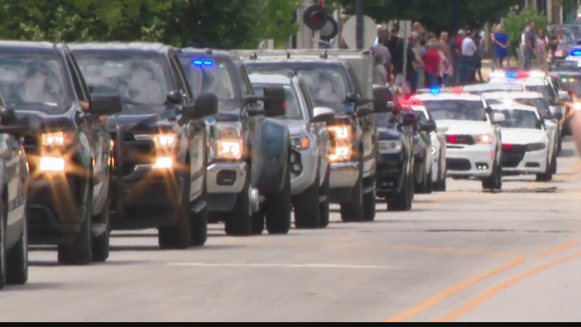 Terre Haute Police Detective Greg Ferency was laid to rest Tuesday.