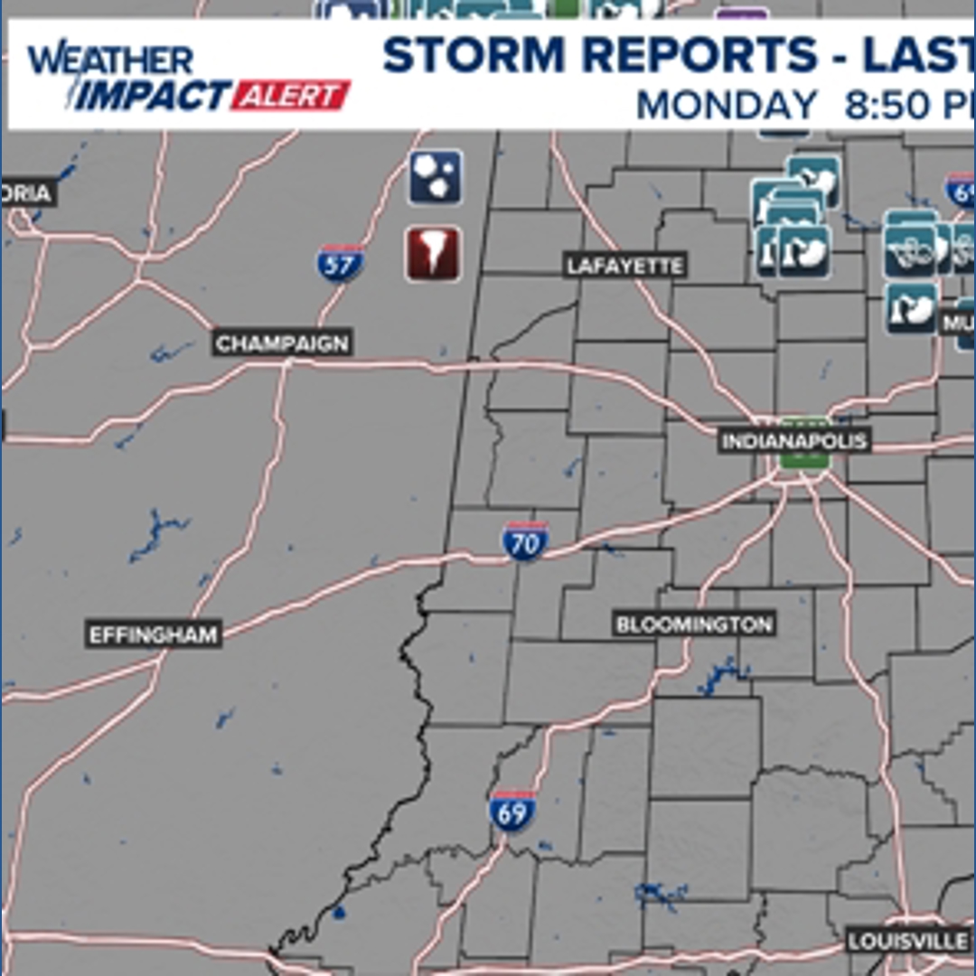 Severe thunderstorm watch in effect for most of central Indiana until ...