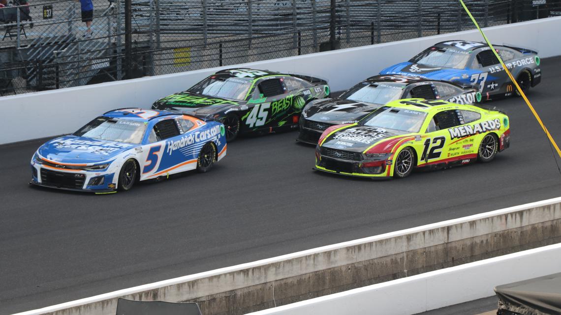NASCAR's restart rules questioned after Larson wins Brickyard 400 ...