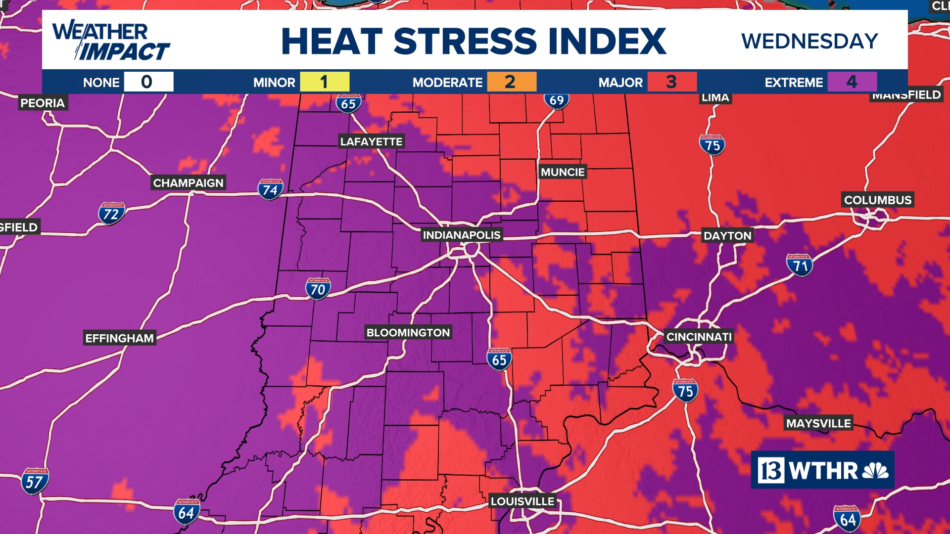 Pattern Aba Example Weather Impact Alert days issued for Tuesday through Thursday due to ...