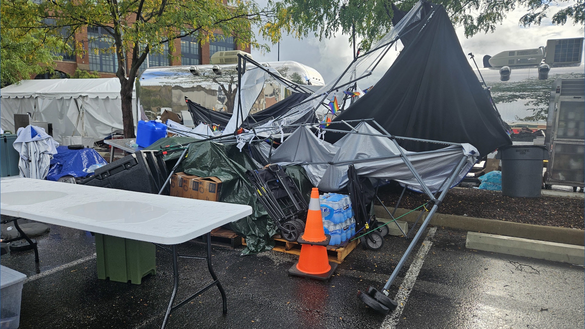 Gen Con Block Party vendors affected by storm damage, rebuild for Sunday