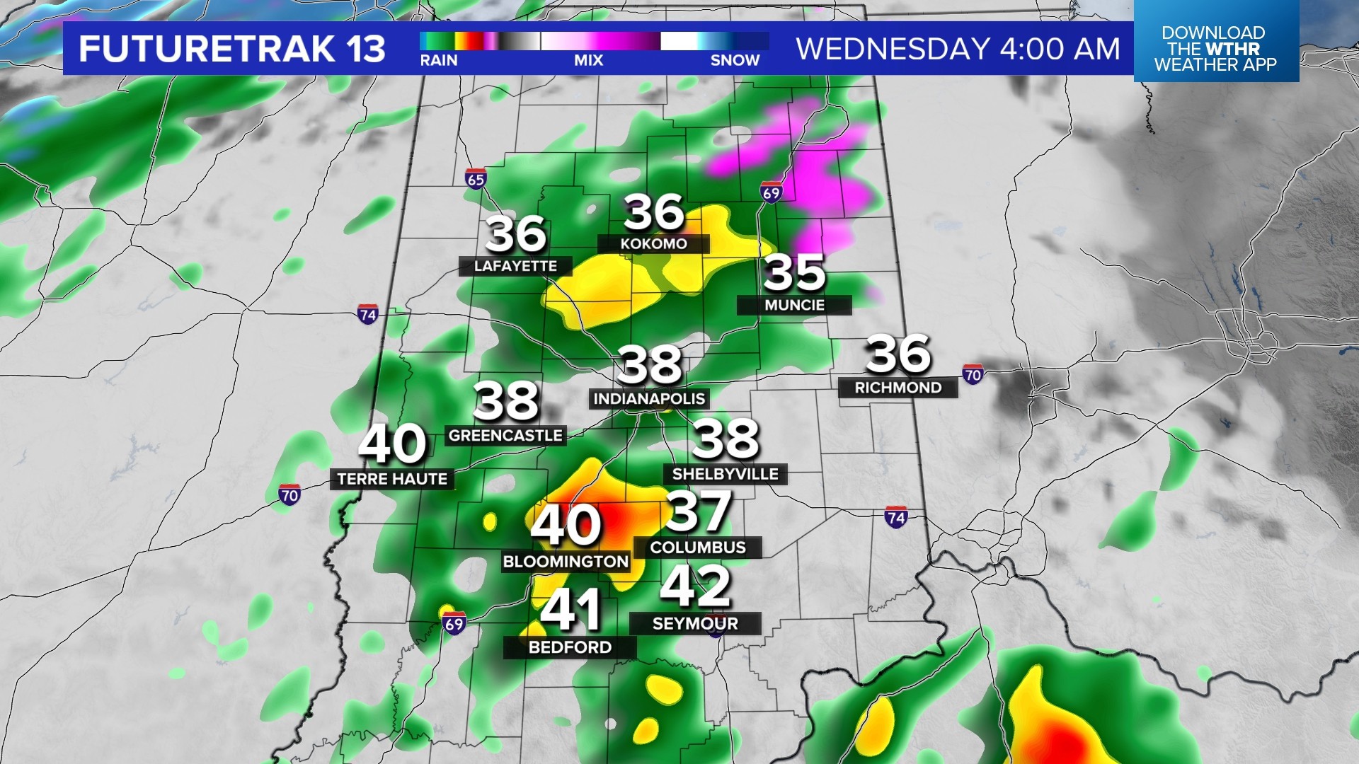 Sean Ash is tracking an active weather pattern moving into central Indiana the night of Dec. 17 into the morning of Dec. 18. 