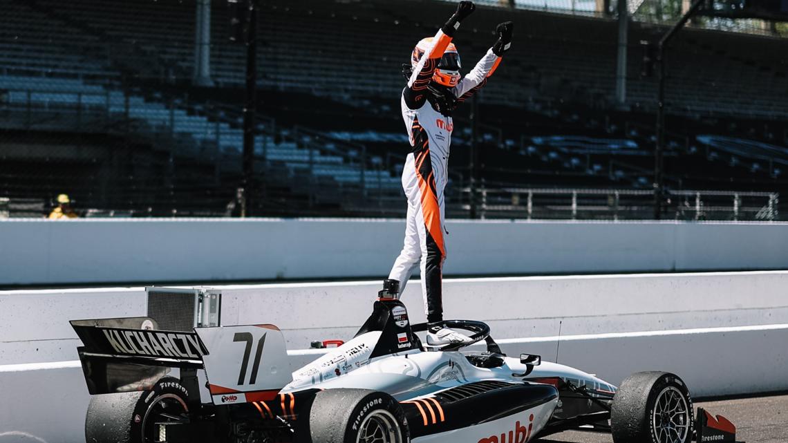 Rookie Tymek Kucharczyk holds off Max Taylor to win Indy NXT race 2 at IMS road course