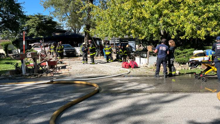 1 person critically hurt after house fire on east side of Indianapolis