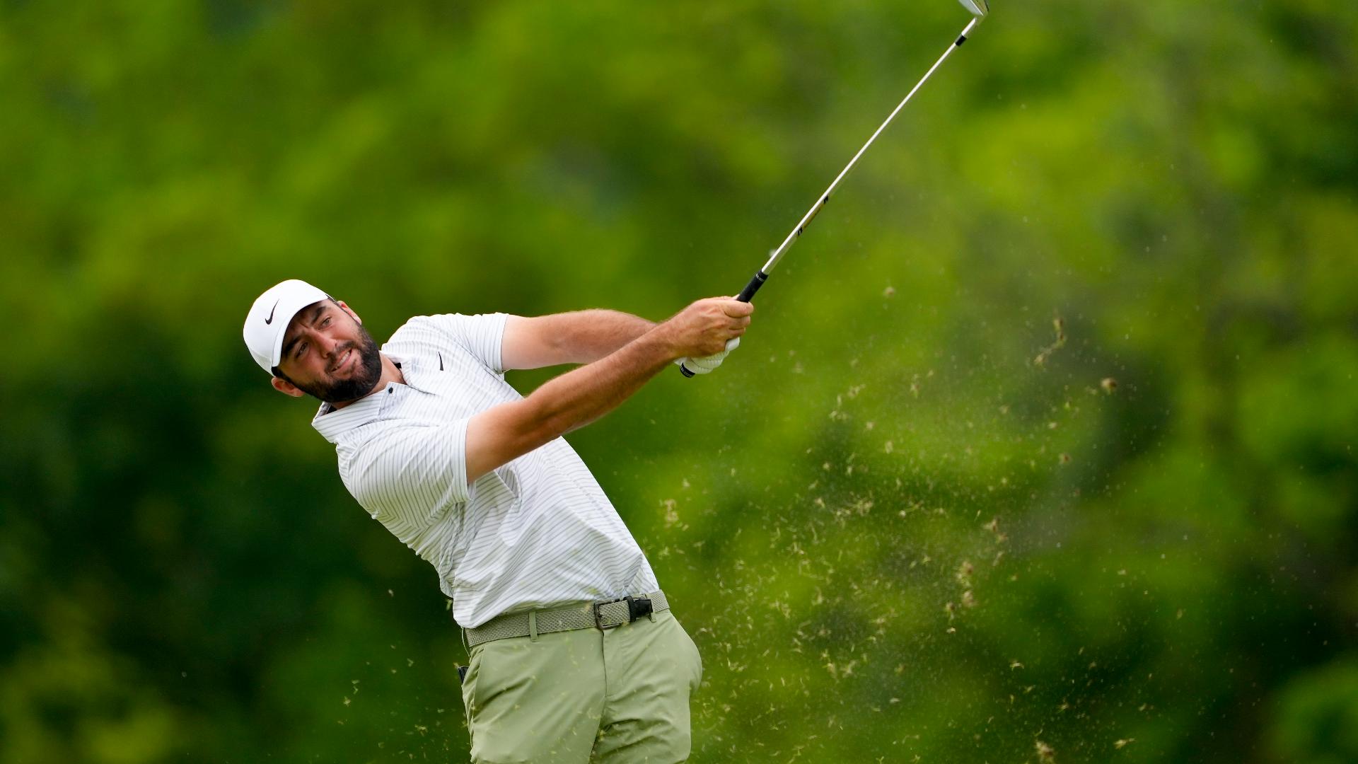 ESPN said Scheffler, who has a morning tee time, drove past a police officer and the officer went after his car screaming at him.