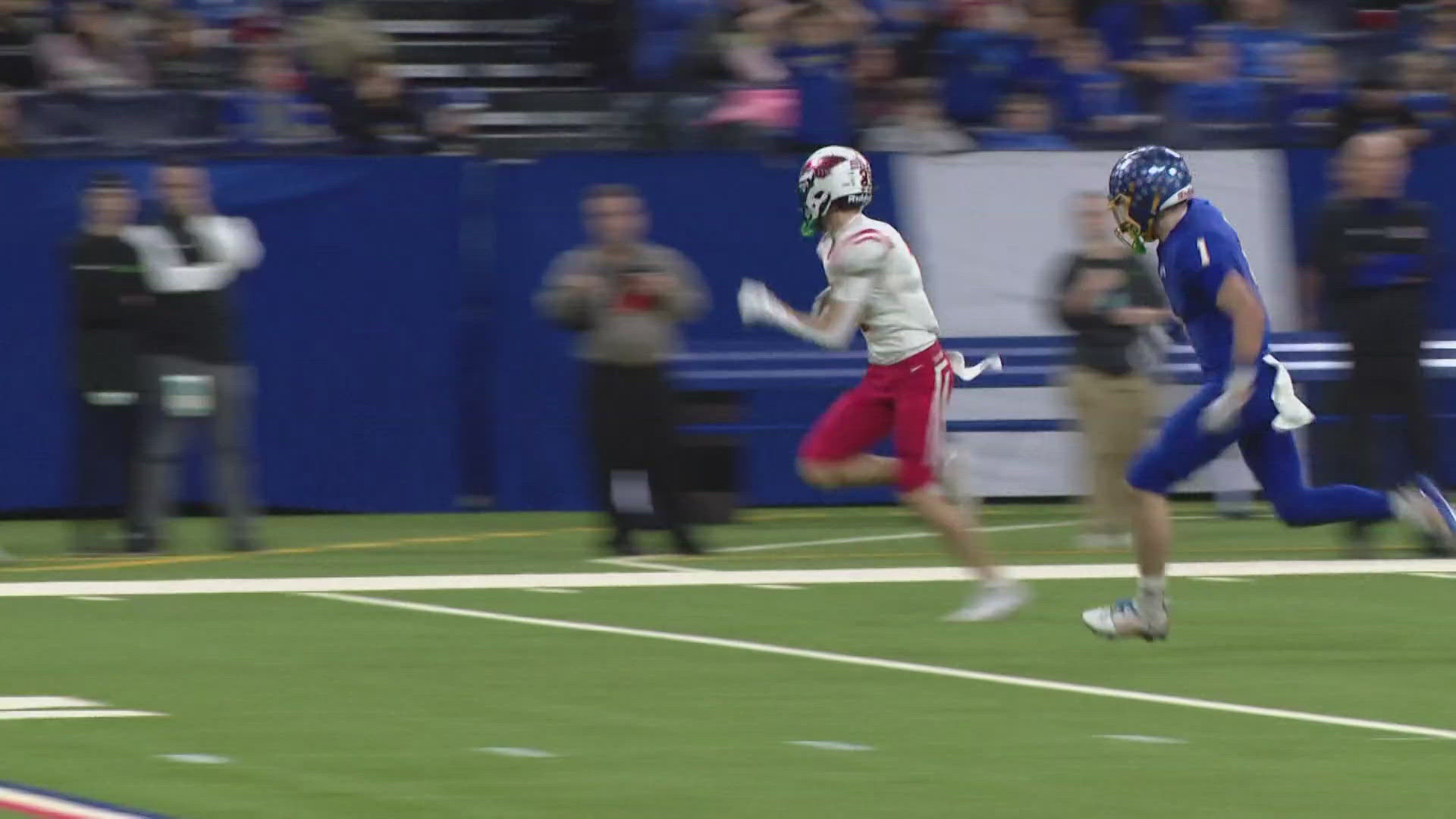 New Palestine defeats East Noble 56-26 for 4th state title | wthr.com