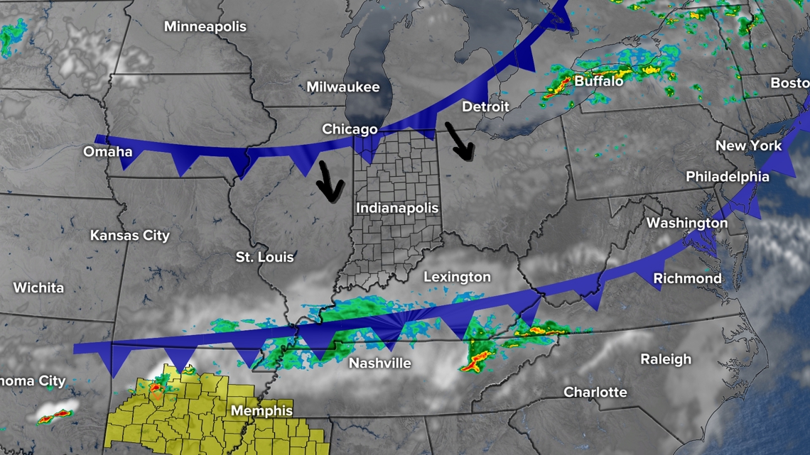 Big time heat and humidity coming back to Indiana later this week ...