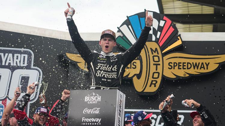 Heim Time: Marietta native Corey Heim wins the Brickyard 400 in his first-ever race at Indianapolis Motor Speedway