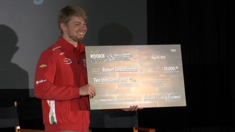 ‘You have to dream’ | Rookie polesitter Robert Shwartzman honored at luncheon at IMS
