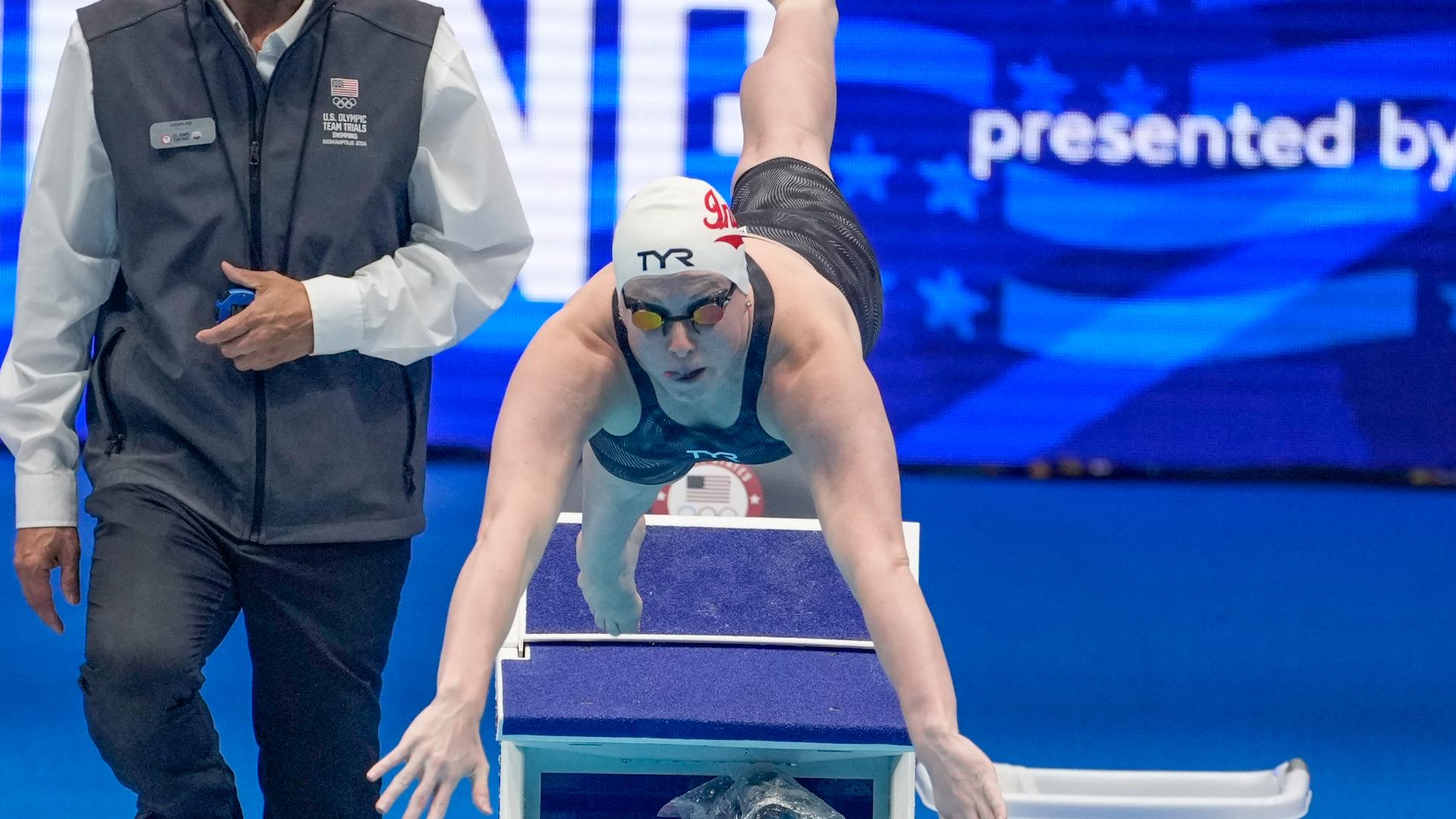 Carmel swimmers make waves during night 2 of U.S. Olympic Trials | wthr.com