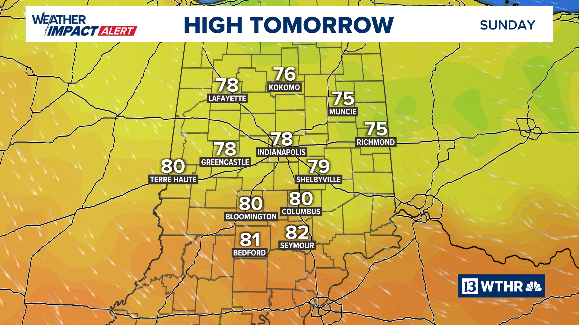 Drier air moving into central Indiana | 13 Weather Blog