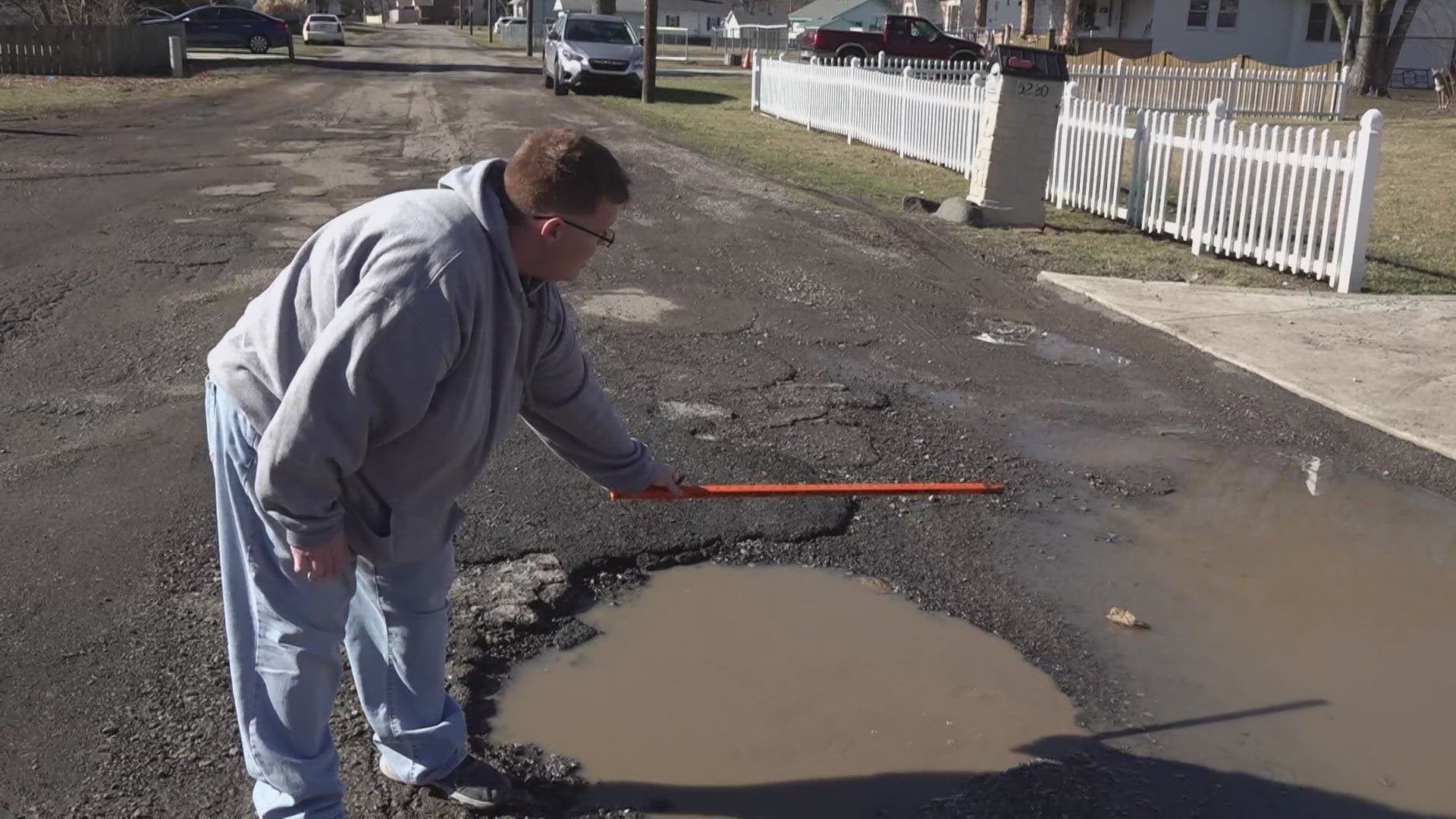 13News first brought you the story in February after those living in the area complained about the condition of the west Indianapolis street.