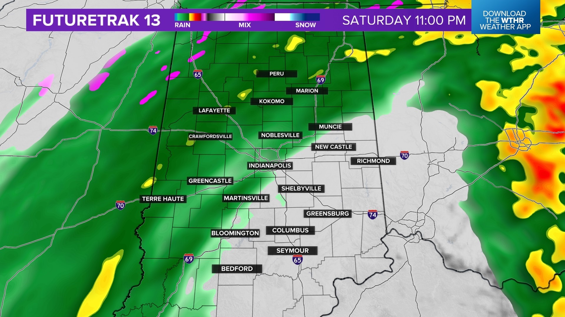 Soggy Saturday night before rain and snow mix | Live Doppler 13 Weather ...
