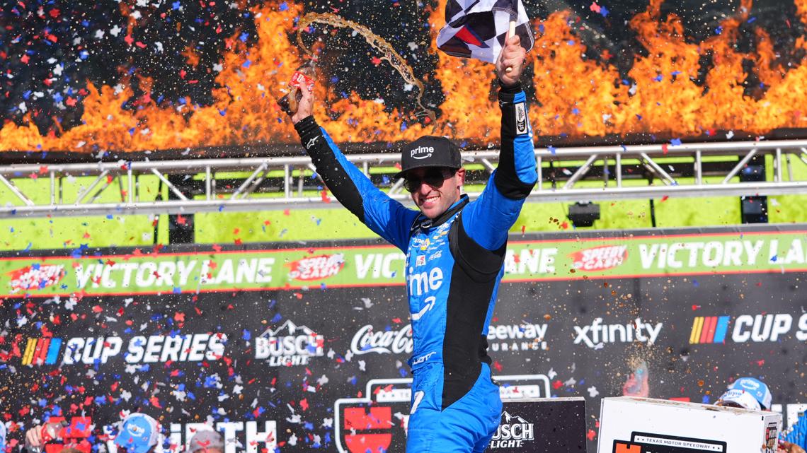 Elliott led five times for a race-high 87 laps and joined five-time winner Tyler Reddick as the only NASCAR Cup drivers this season with multiple wins.