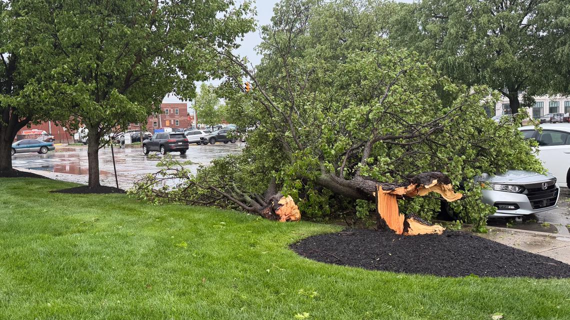 Storms leave path of damage from downtown Indianapolis to east central ...
