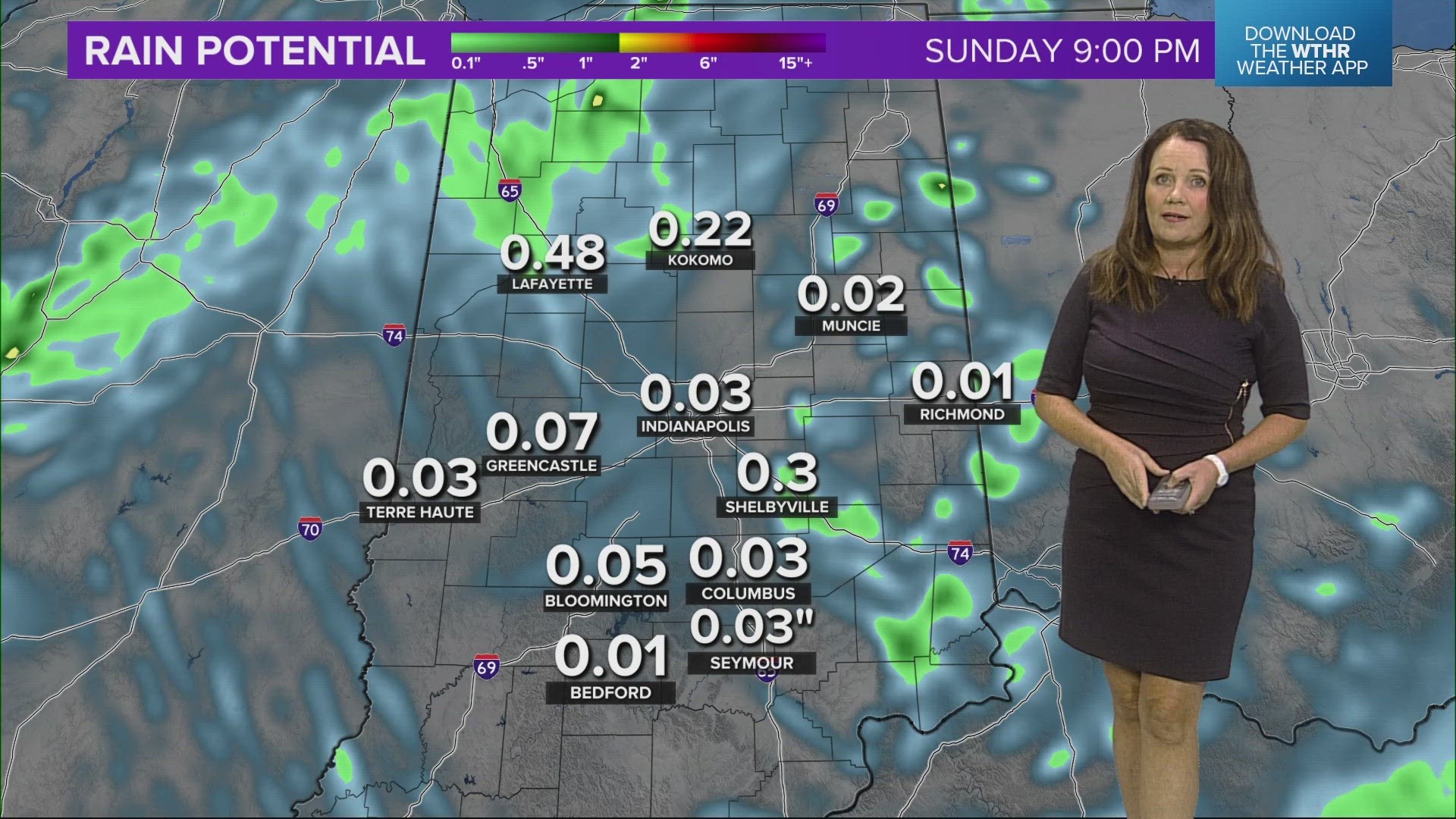 13News meteorologist Kelly Greene looks ahead at Sunday's forecast.