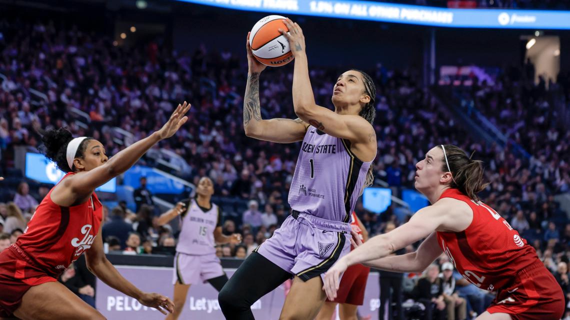 The fans at Chase Center took every opportunity to show their displeasure with Clark, booing the star guard every tim...