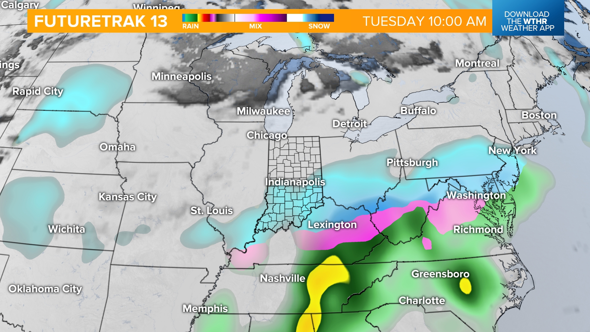 Thunder, lightning & freezing rain on the way | Live Doppler 13 Weather ...