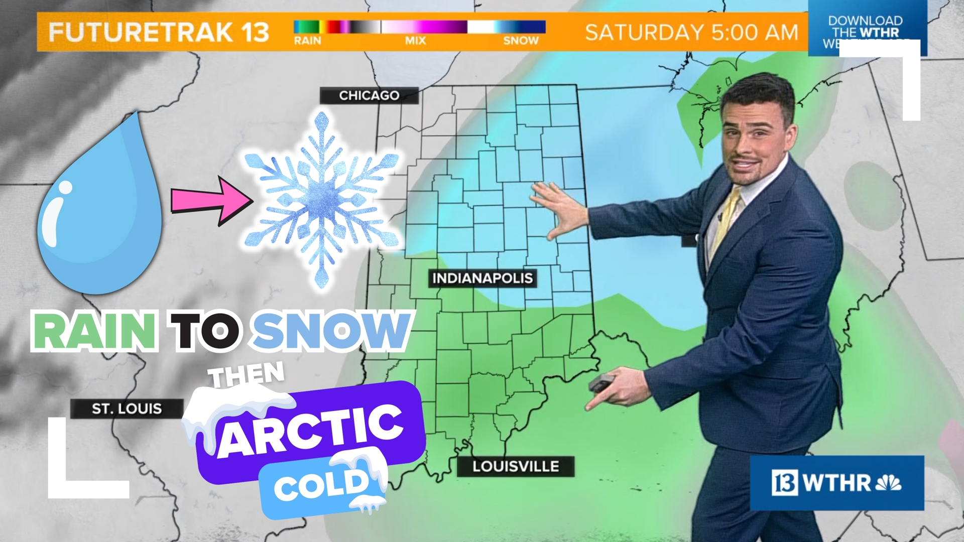 Rain will change to a burst of snow showers Saturday morning across ...