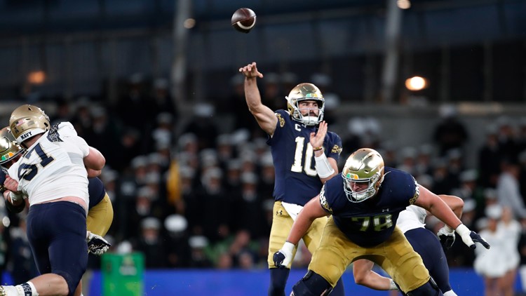 Here's where to watch the Notre Dame vs Navy game