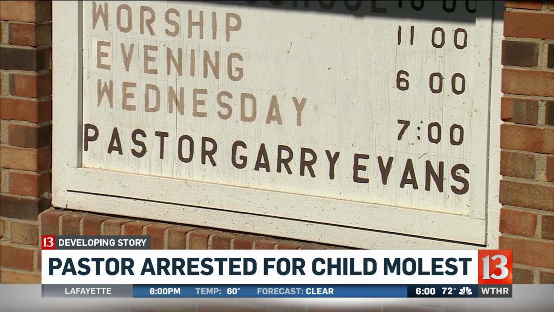 Pastor charged in molest allegations