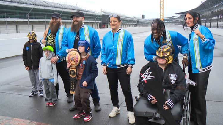 WWE Superstars join Make-A-Wish families on tour of IMS