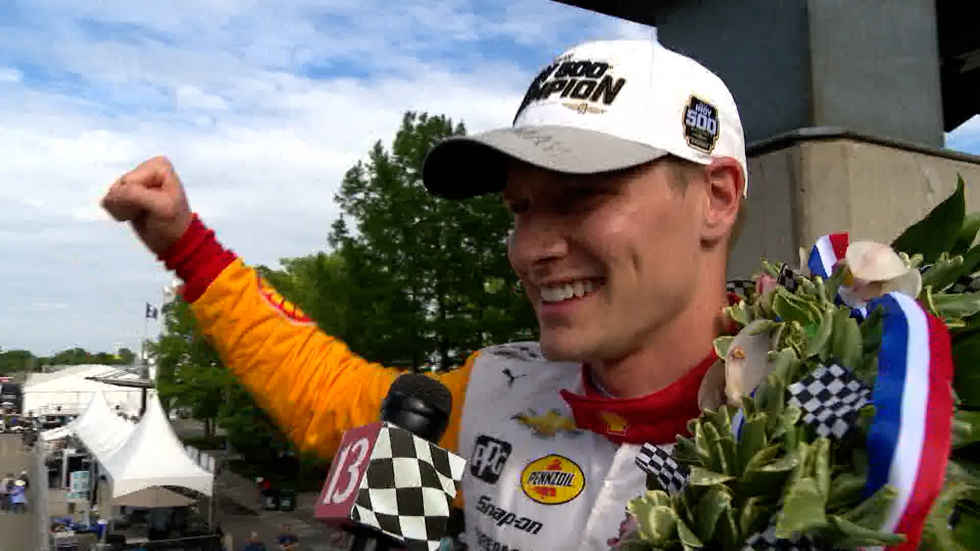 Newgarden gave team owner Roger Penske his 19th win and first since buying Indianapolis Motor Speedway.