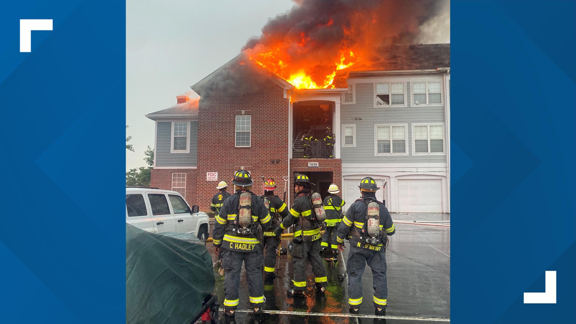 Northeast Indianapolis apartment building catches fire | wthr.com