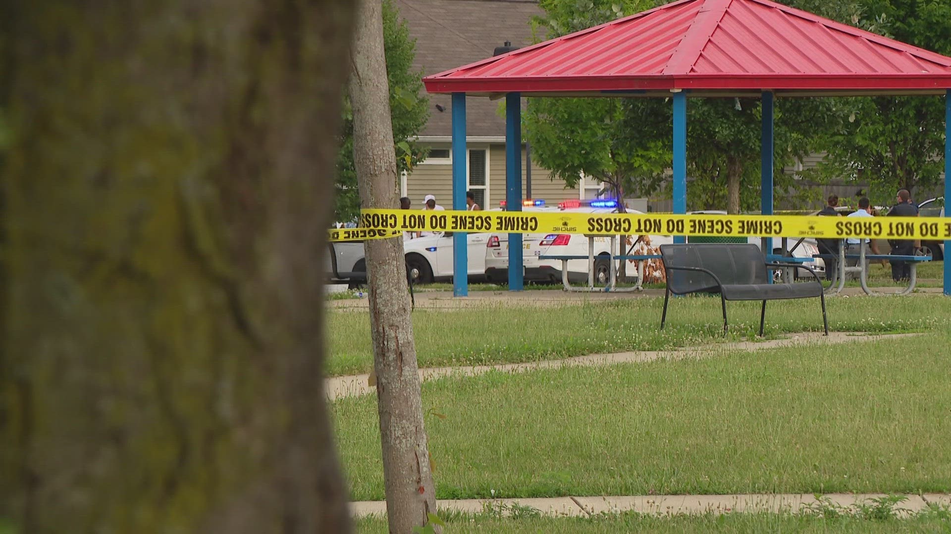 A neighborhood on the southeast side of Indianapolis is reeling after a shooting in their community park.
