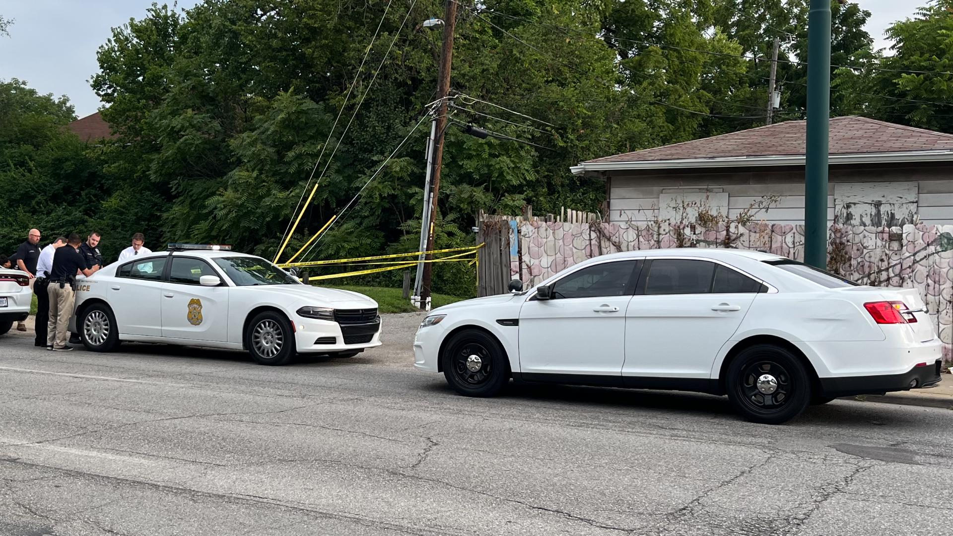 Officers responded to a report of a person down in the 3000 block of Boulevard Place, near West 30th Street and North Capitol Avenue, around 8 a.m. Sunday.