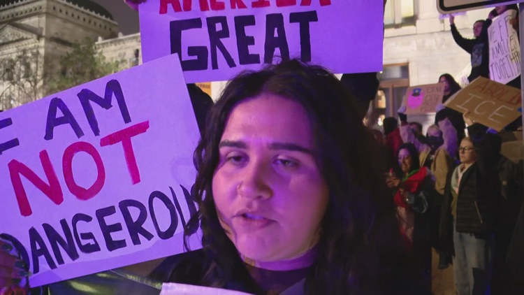 Indianapolis protesters rally against immigration raids