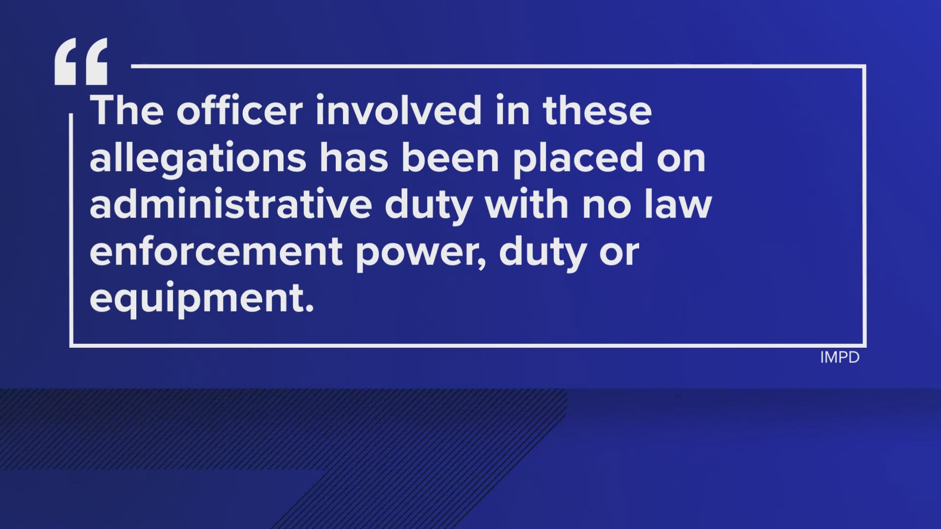 13News reporter Chase Houle says court documents state the officer is being investigated for allegedly committing acts against a person without their knowledge.