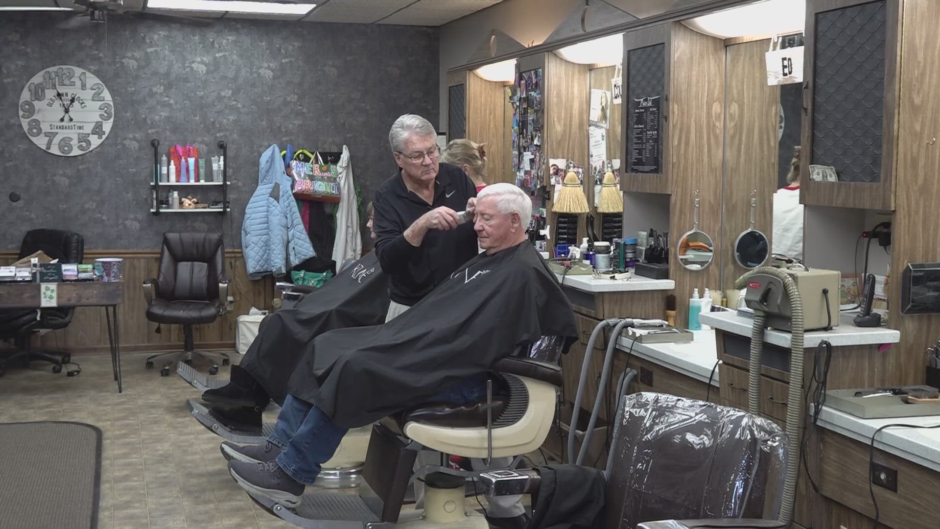 Ed Strawmyer has cut generations of families' hair over the last 50 years.