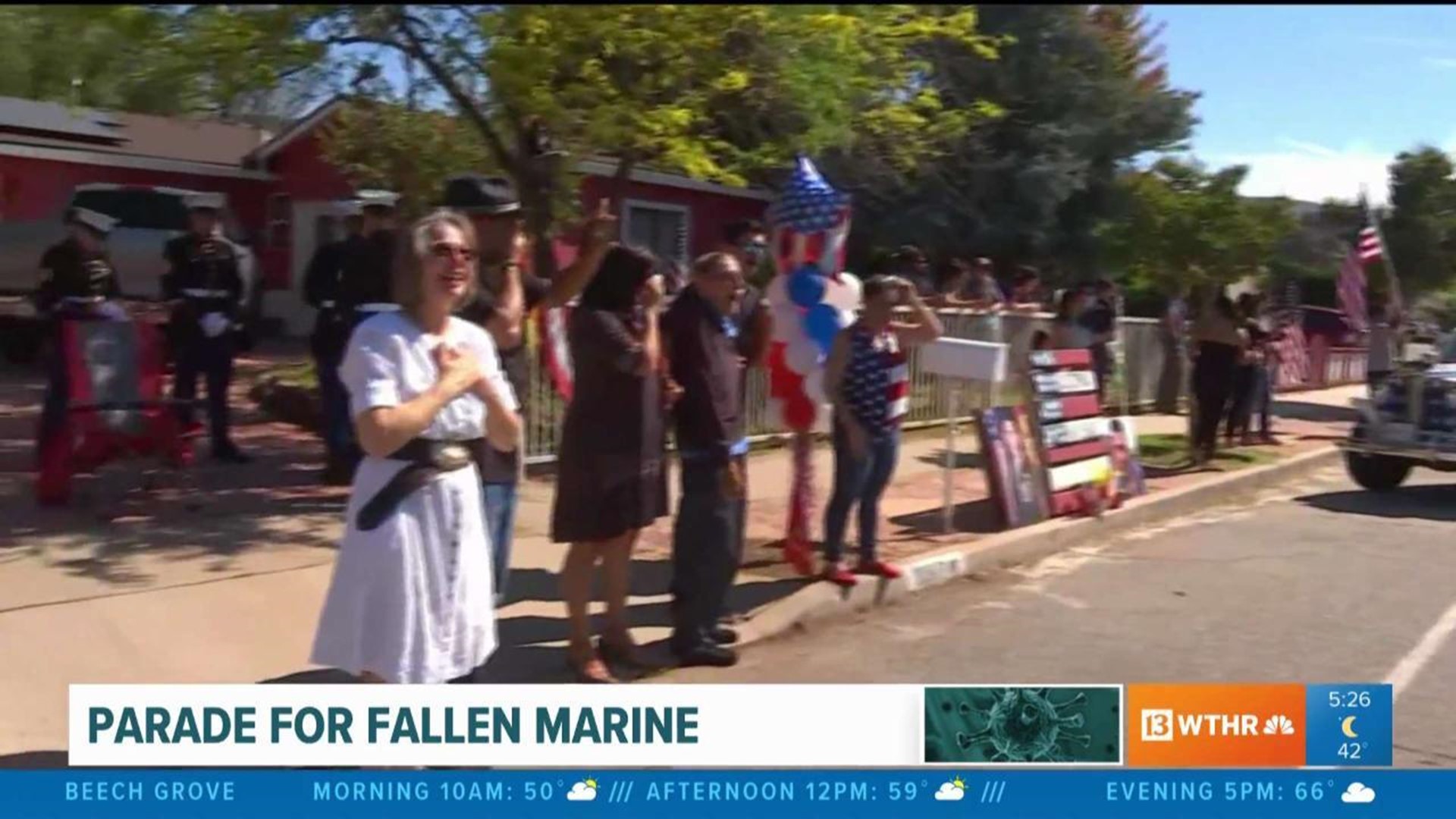 Fallen Marine parade