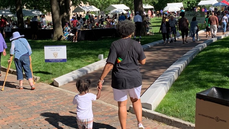 Benjamin Harrison site celebrated Juneteenth with food festival